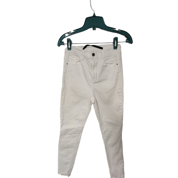 2 HARPER Skinny Distressed Raw Hem Jeans Size 27 High Rise - Picture 2 of 7